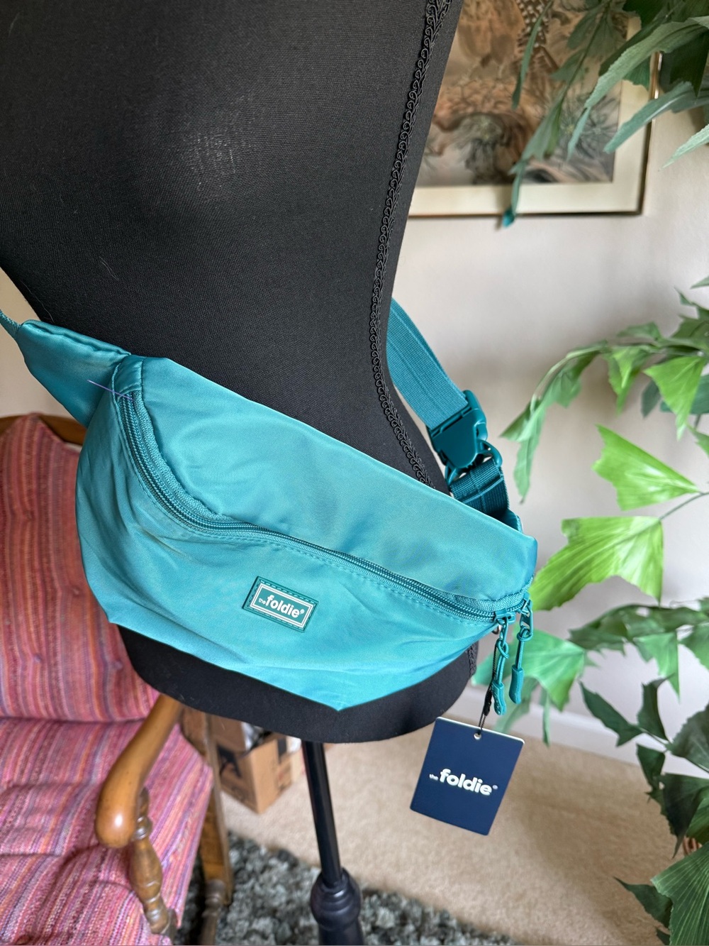 Foldie Teal Crossbody Waist Bag - Compact Everyday Carry